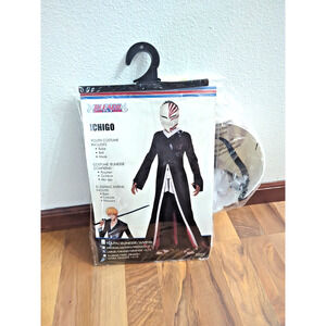Bleach ichigo Anime Cosplay halloween costume Boys Child Large Size 10-12 New